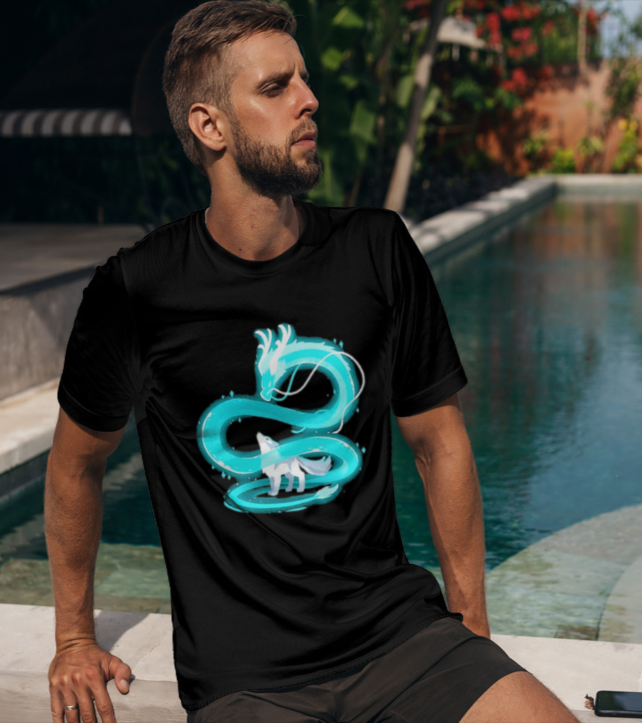 Esprit De La Lune Dragon And Wolf T-Shirt