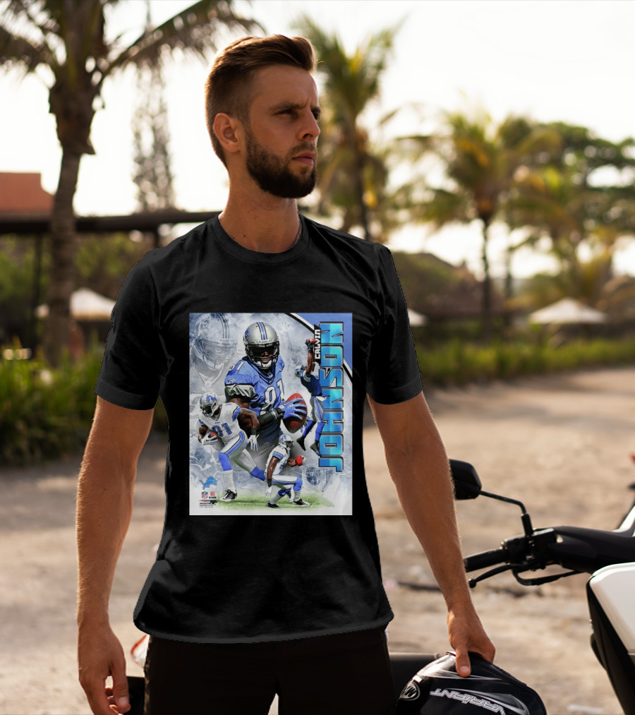 Calvin Johnson Detroit Lions NFL Football Superstar T-Shirt