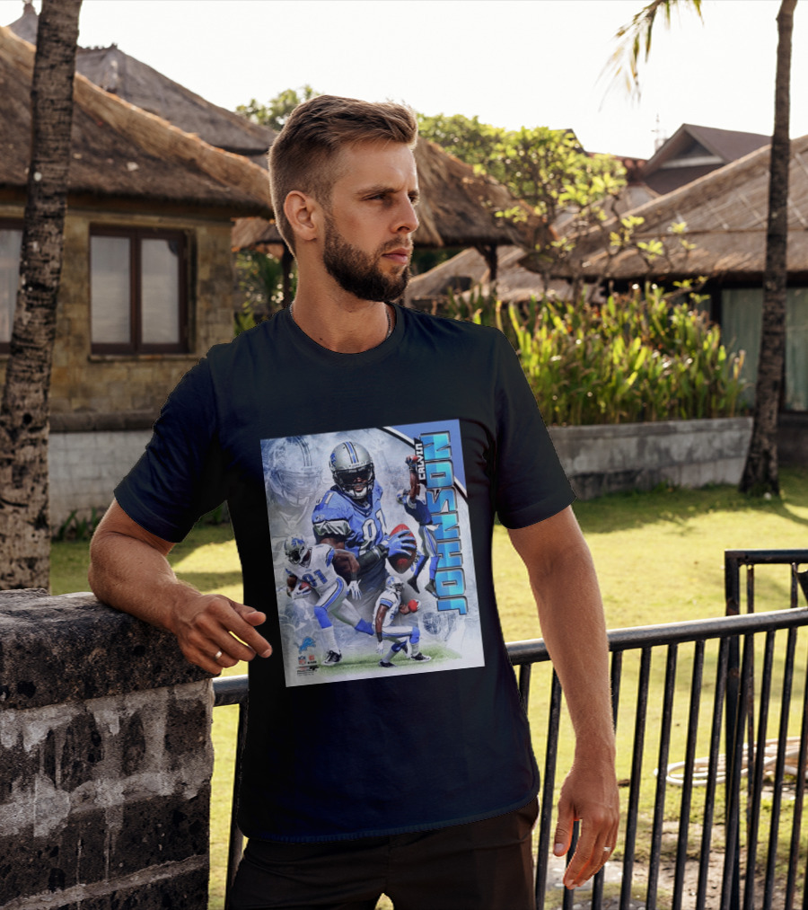 Calvin Johnson Detroit Lions NFL Football Superstar T-Shirt