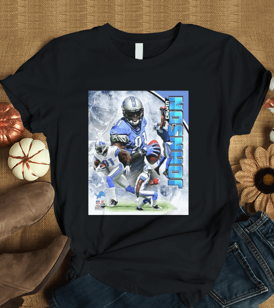 Calvin Johnson Detroit Lions NFL Football Superstar T-Shirt
