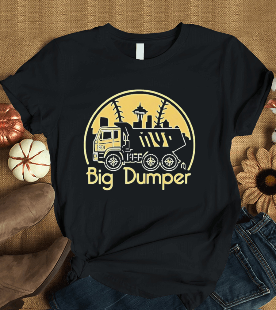 Big Dumper Cal Raleigh Seattle Skyline Truck Mvp T-Shirt