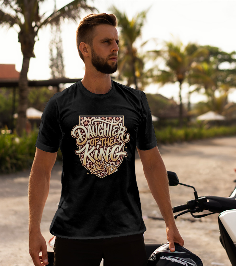 Daughter Of The King Leopard Crown Diamond T-Shirt