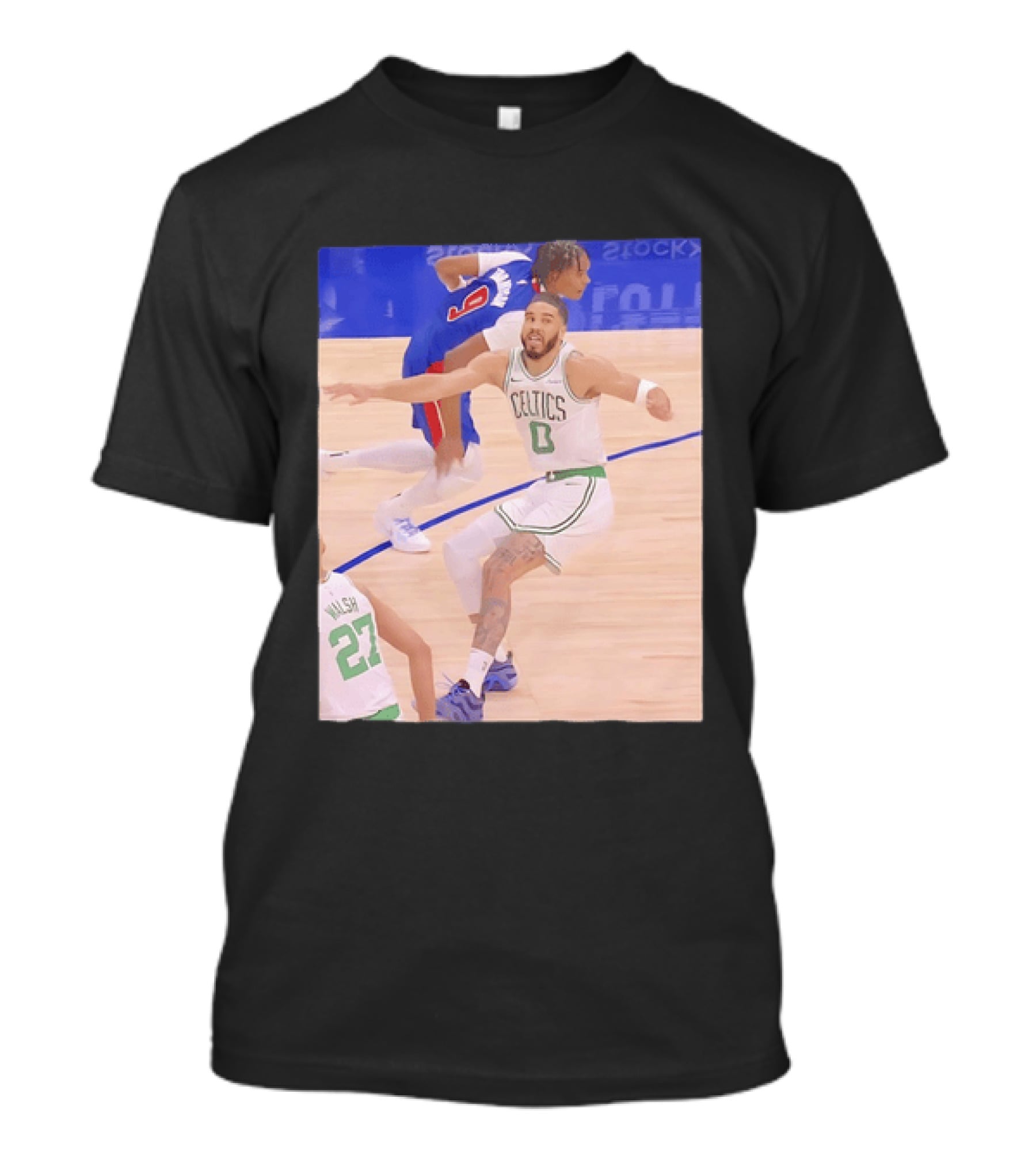 Jayson Tatum Celtics Basketball Vs Thompson And Walsh NBA T-Shirt