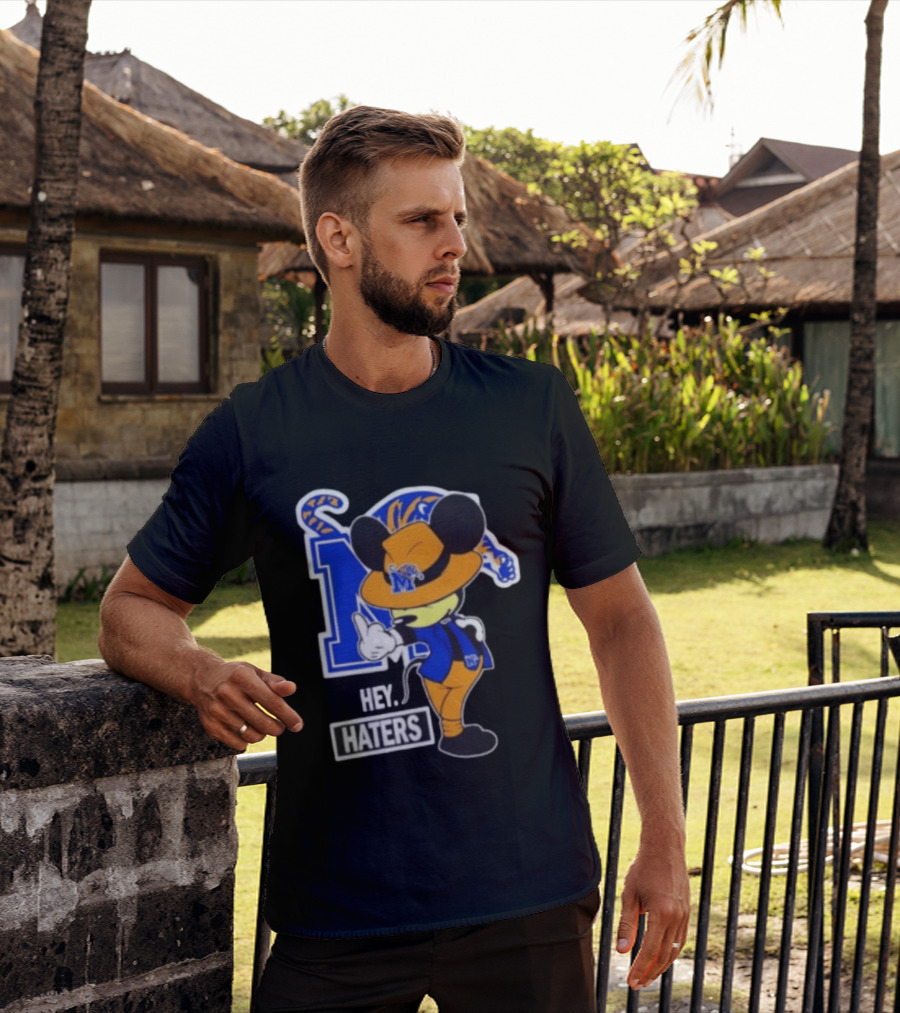 Mickey Hey Haters Memphis Tigers Football Fan T-Shirt