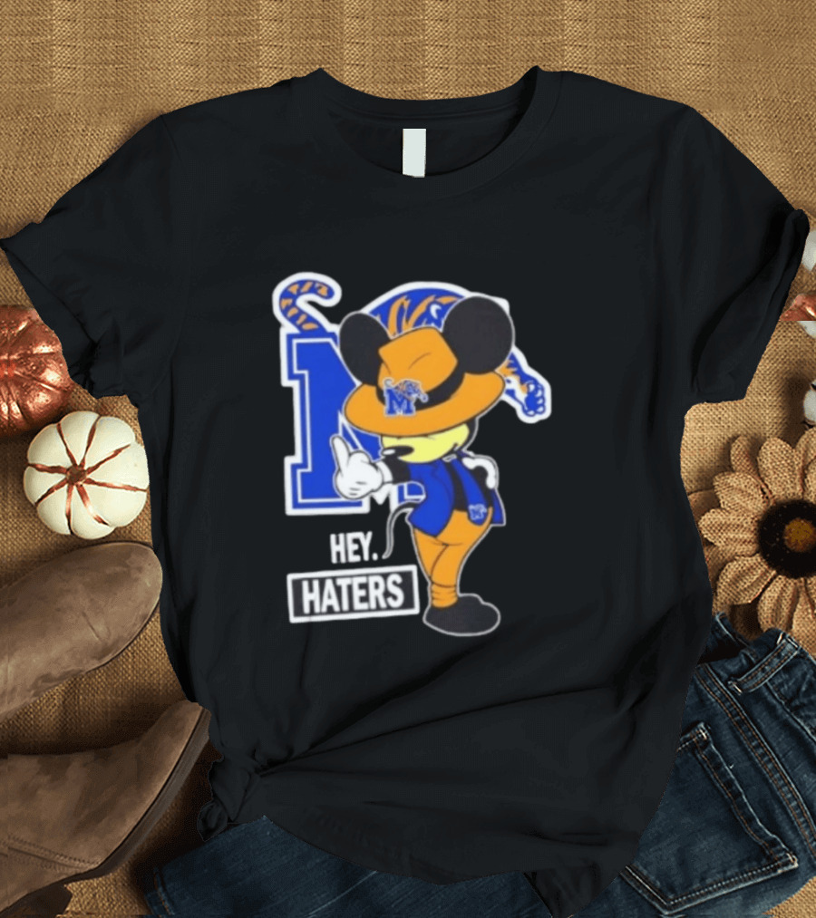 Mickey Hey Haters Memphis Tigers Football Fan T-Shirt