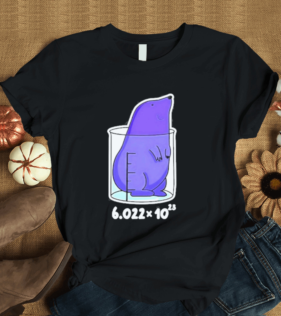 Mole 6.022 X 10²³ Avogadro Chemistry Beaker T-Shirt