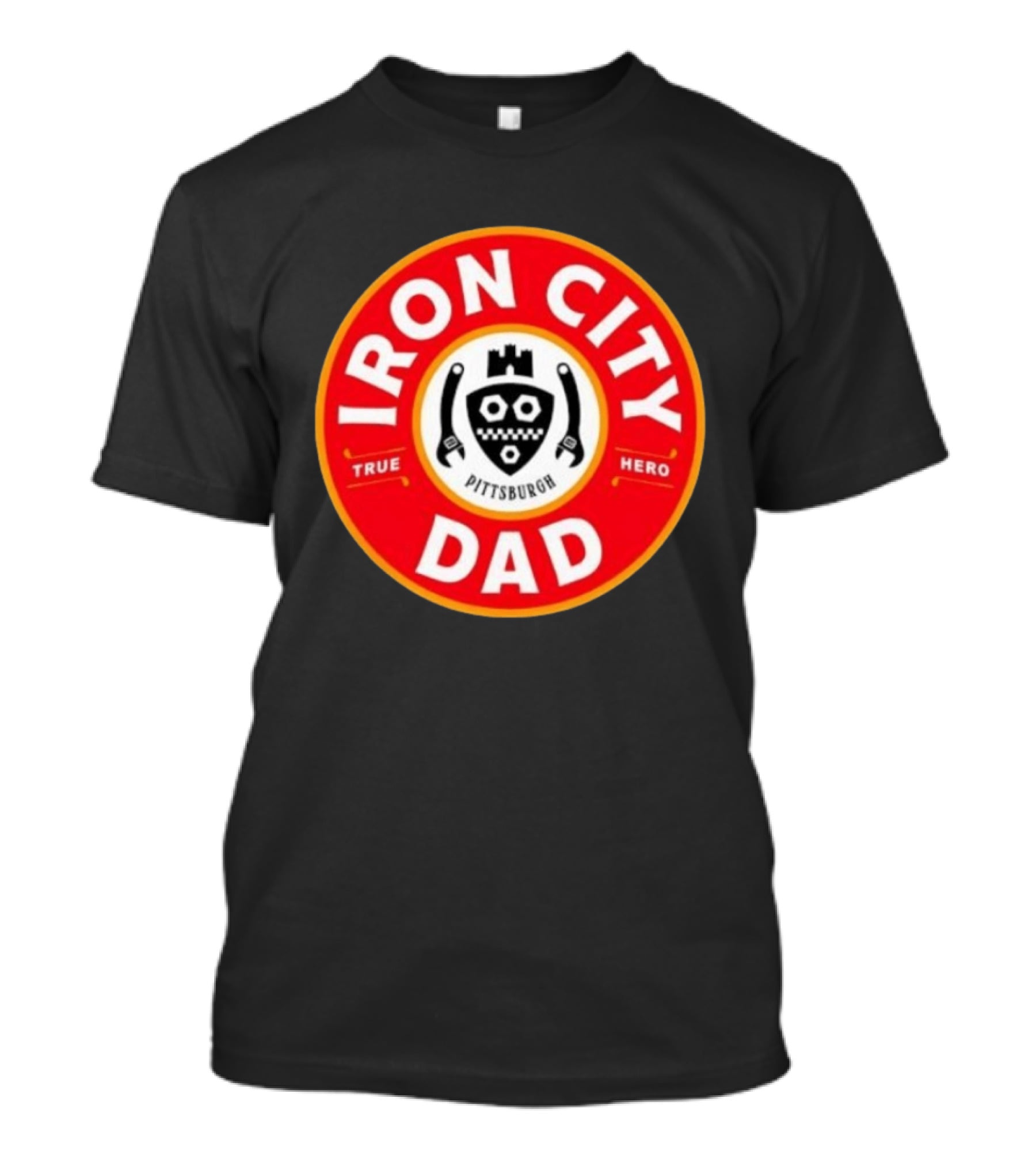 Iron City Dad Pittsburgh True Hero Circle T-Shirt