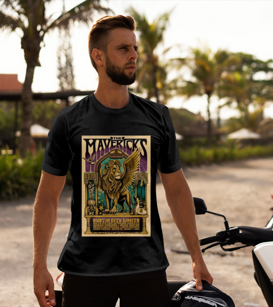 The Mavericks Austin City Limits Tour August 7 2026 Moody Theater Texas Music Concert T-Shirt