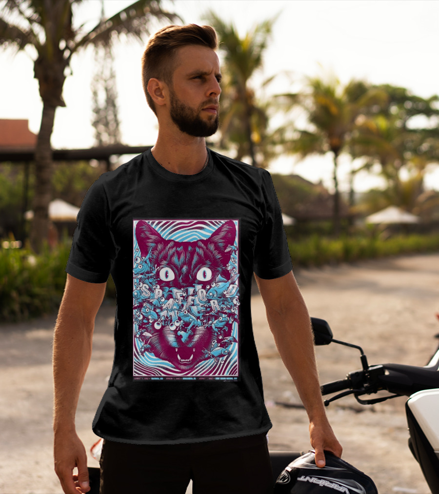 Spafford Richmond Virginia Tour Aug 6 2026 Cat Eyes And Fish T-Shirt