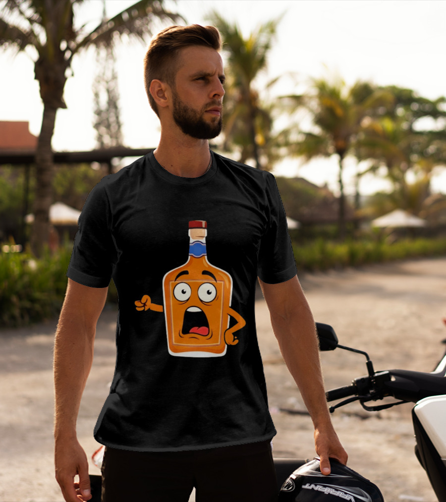 Tears Of The Left Whiskey Funny Cartoon Expression T-Shirt