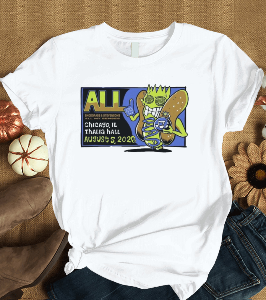 ALL Snodgrass Stevensons Chicago Thalia Hall August 5 2026 T-Shirt