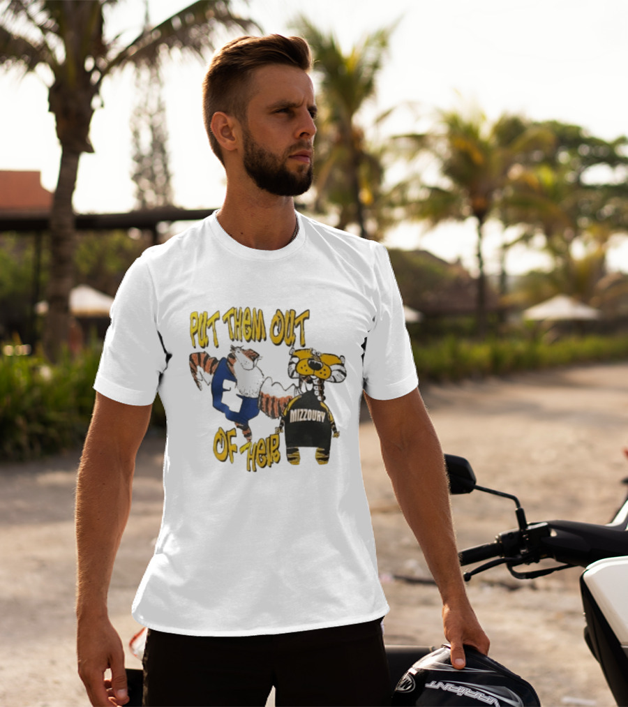 Put Them Out Of Their Mizzoury Auburn Tigers Missouri Tigers T-Shirt