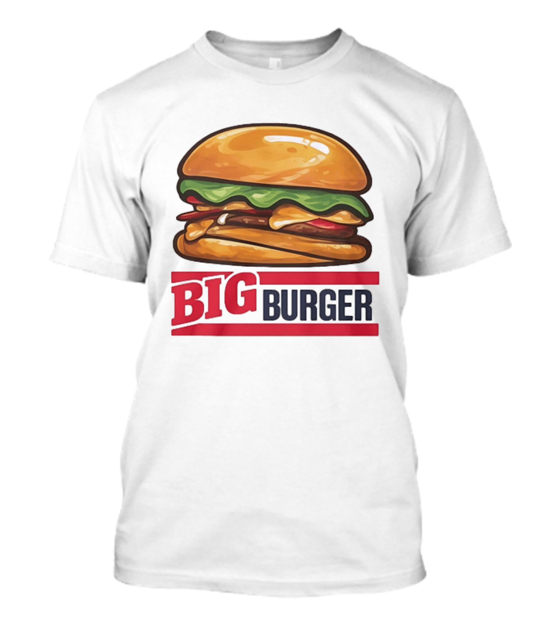 Big Burger Cheeseburger Fast Food Hamburger T-Shirt