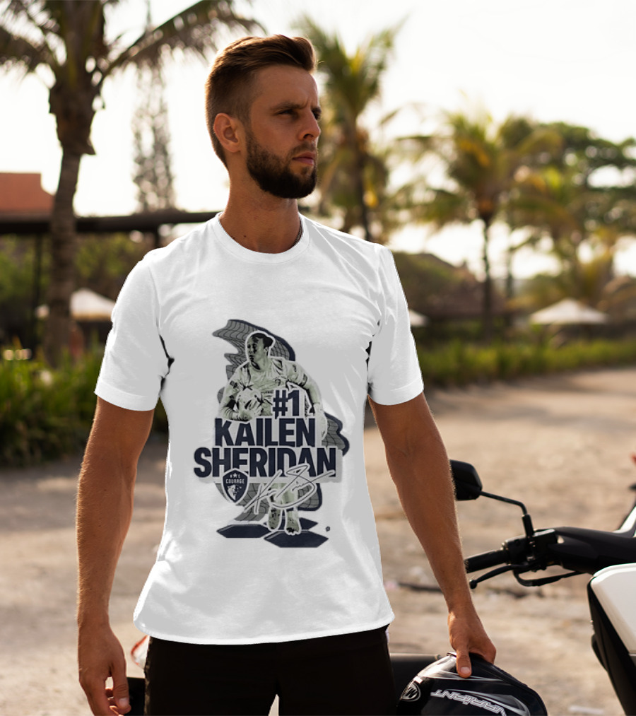 Kailen Sheridan North Carolina Courage #1 Signature Collection T-Shirt