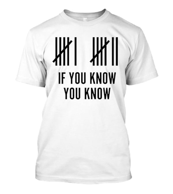 Classic Six Seven Tally Marks If You Know You Know T-Shirt