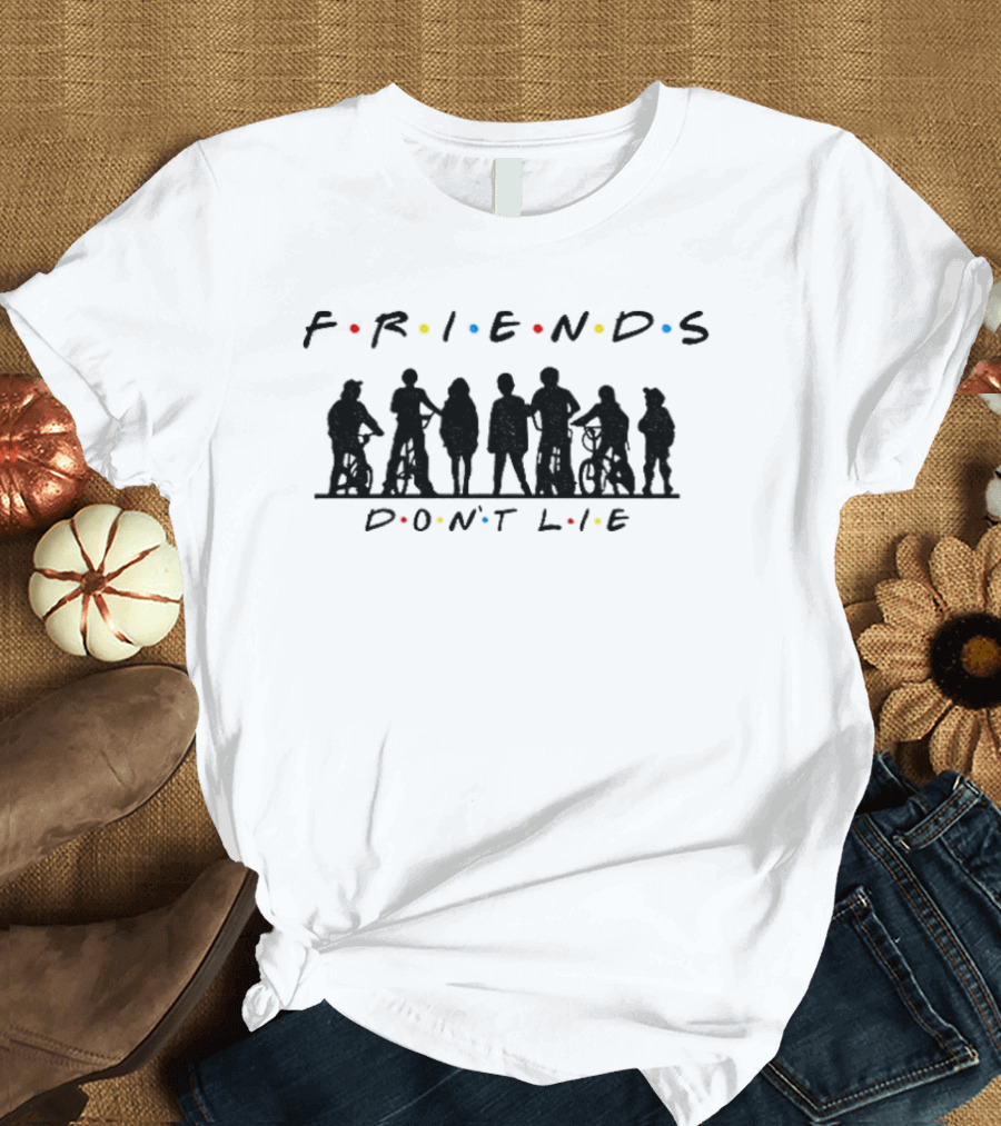 Friends Don't Lie Stranger Things Upside Down Classic TV T-Shirt