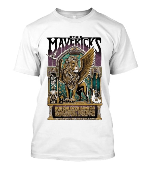 The Mavericks Friends Paul Paul Grateful Unity Austin City Limits Moody Theater August 7 2026 T-Shirt