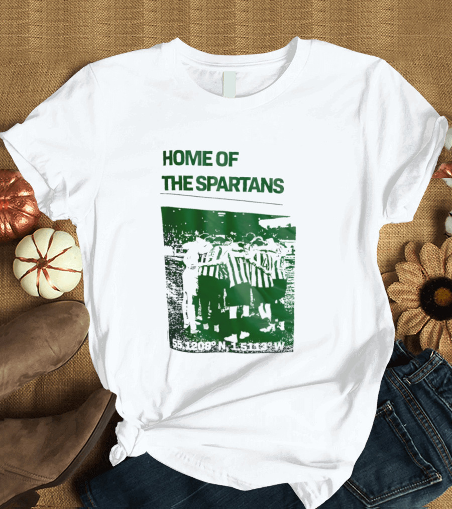 Home Of The Spartans 55.1208° N 15113° W T-Shirt