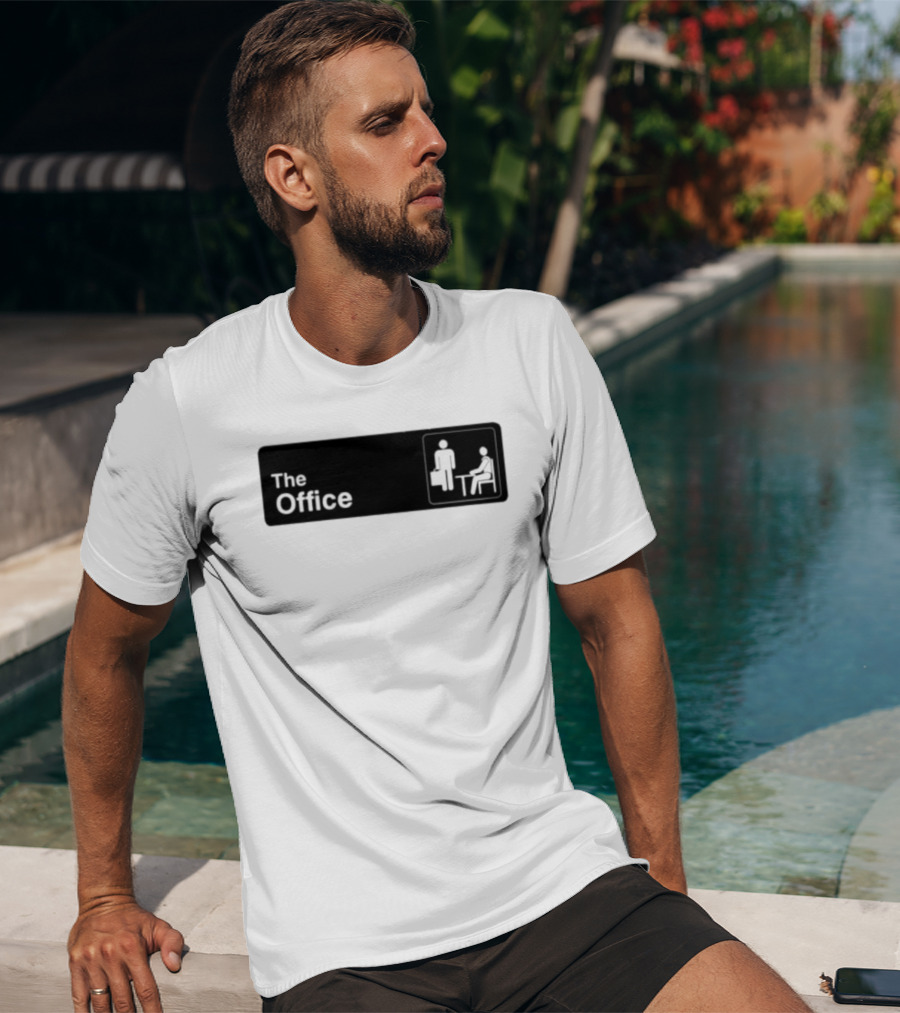 The Office TV Show Iconic Logo With Sitting And Standing Figures T-Shirt