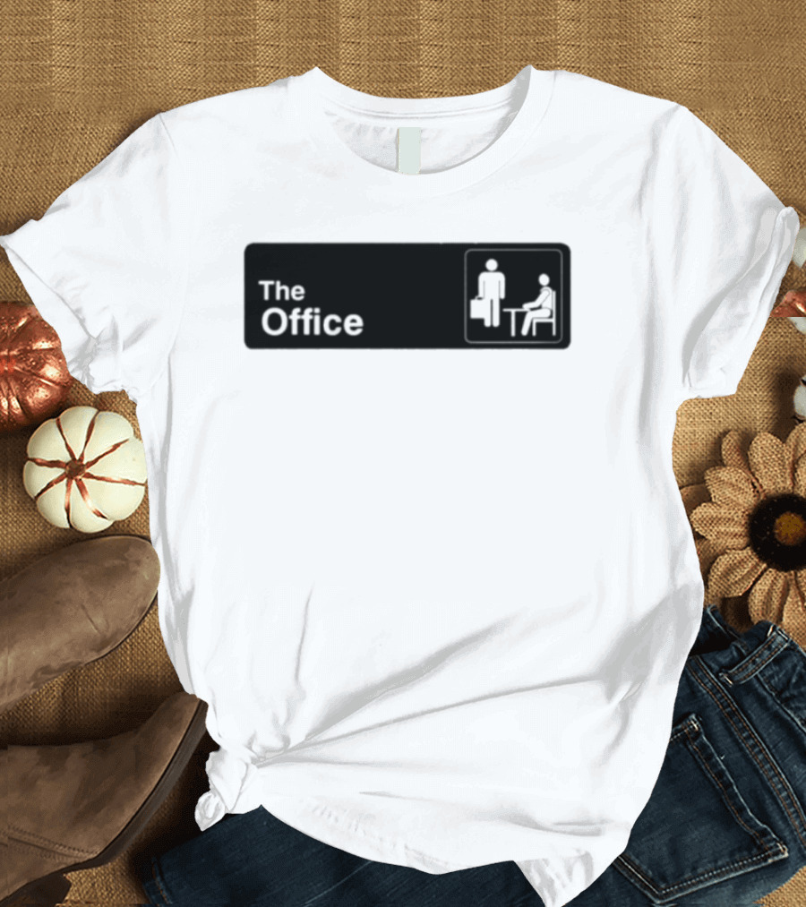 The Office TV Show Iconic Logo With Sitting And Standing Figures T-Shirt