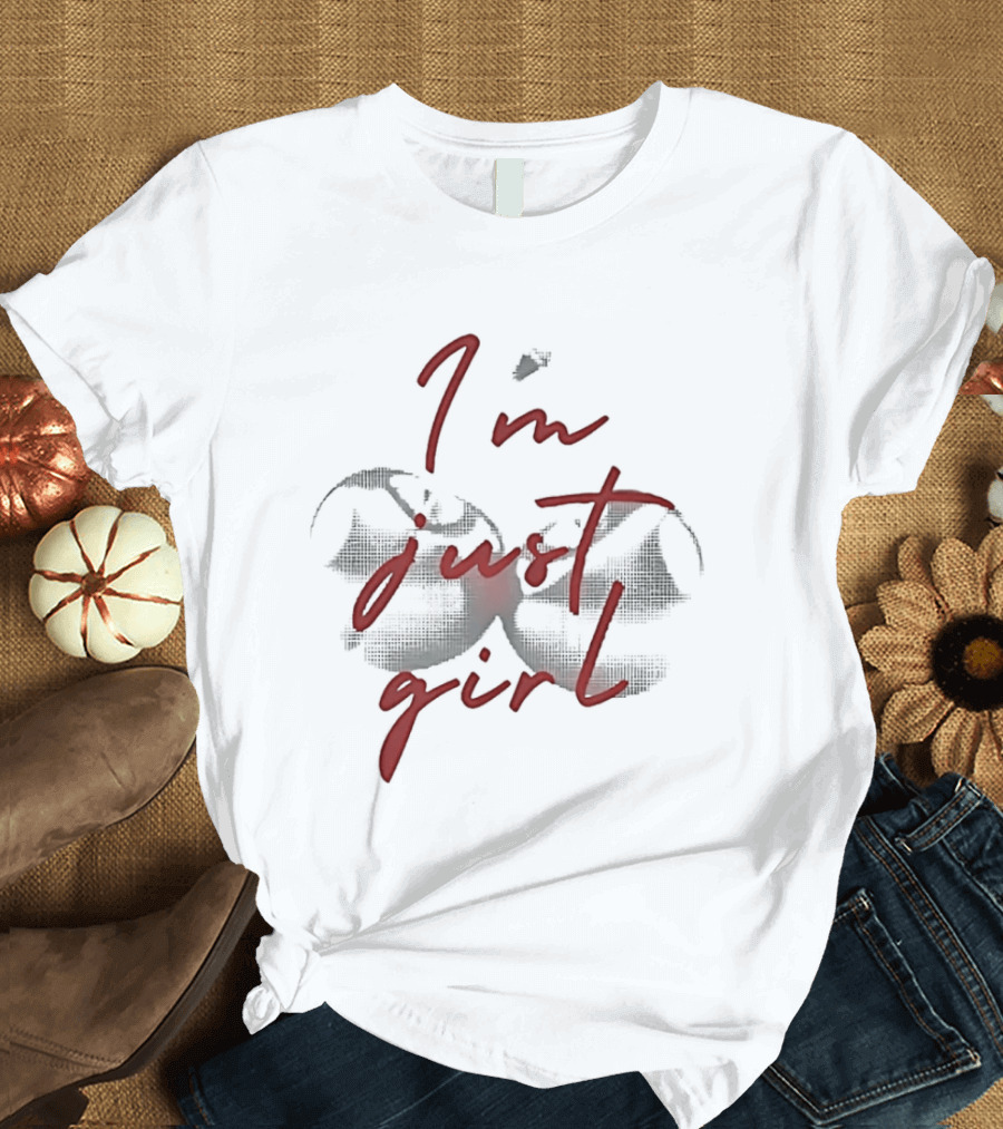 I'm Just A Girl Twin Cherry T-Shirt