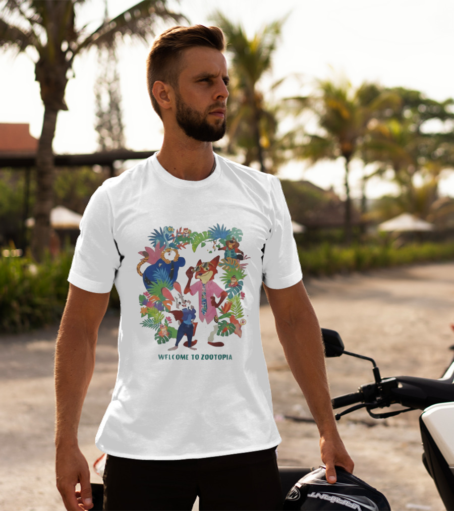 Welcome To Zootopia Enjoy Our Pawpsicle Jungle Adventure Characters T-Shirt