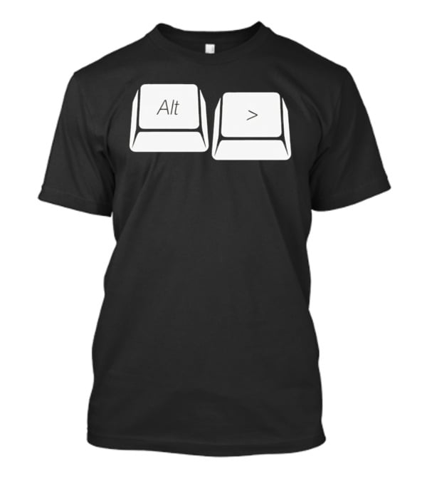 Alt Greater Than Keyboard Keys Shortcut T-Shirt