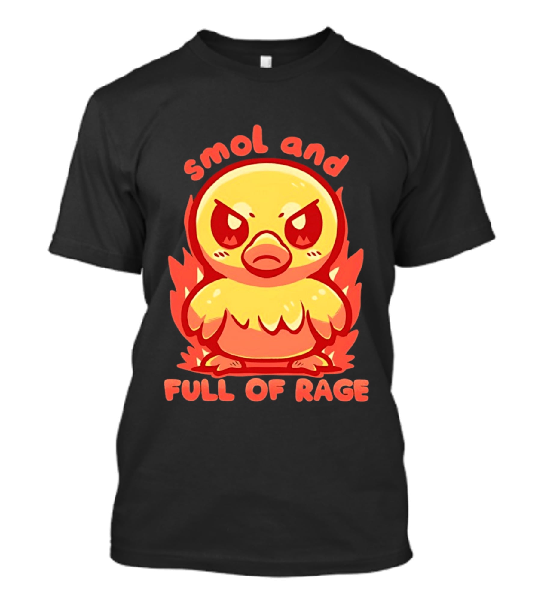 Smol And Full Of Rage Angry Duck T-Shirt