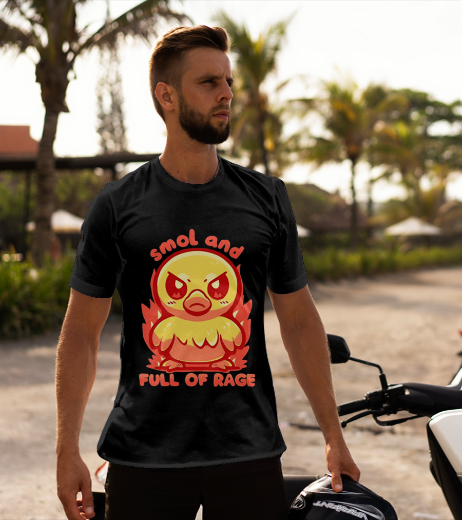 Smol And Full Of Rage Angry Duck T-Shirt