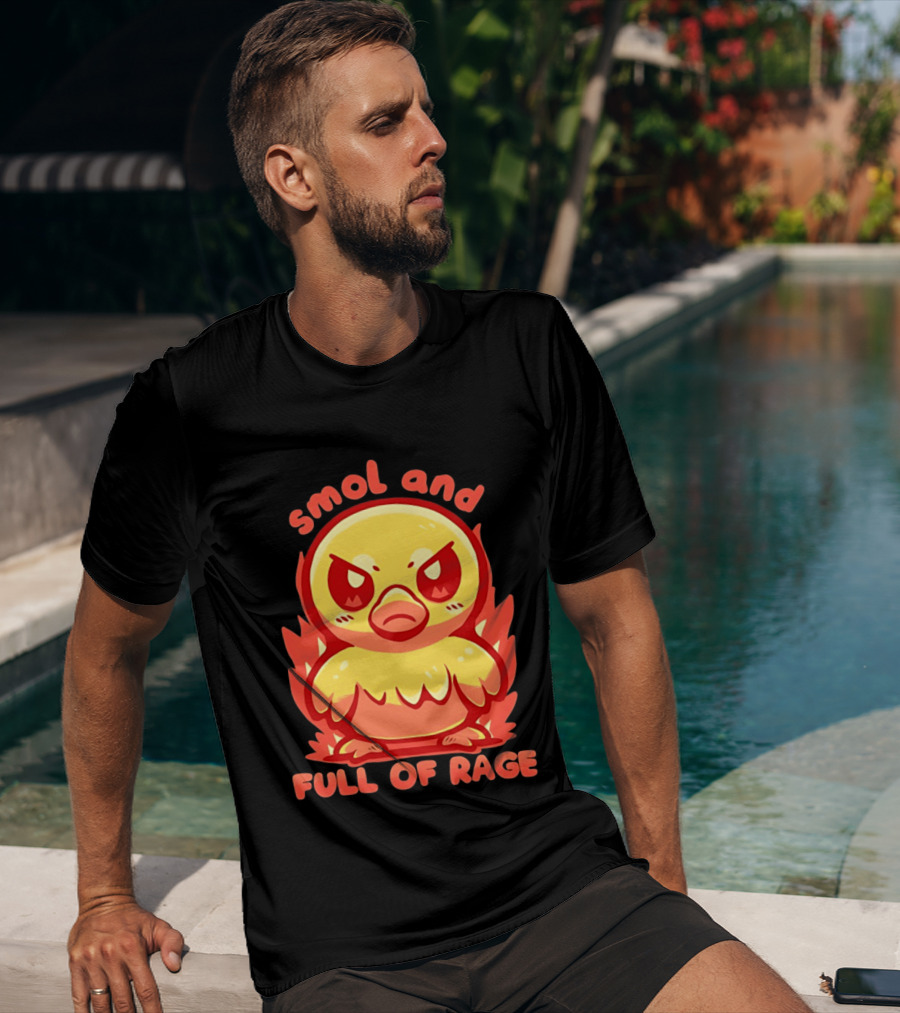 Smol And Full Of Rage Angry Duck T-Shirt