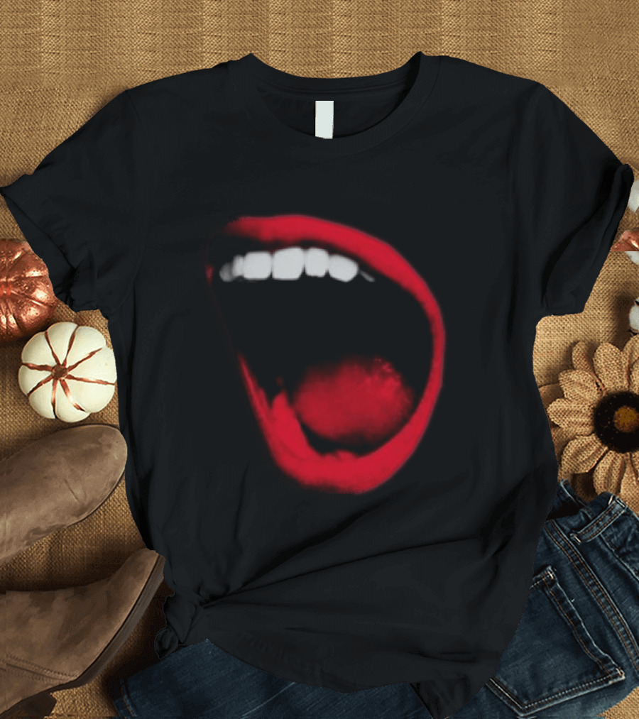 Benjamin Ingrosso Store Mouth European Tour Red Lips Open Mouth Image T-Shirt