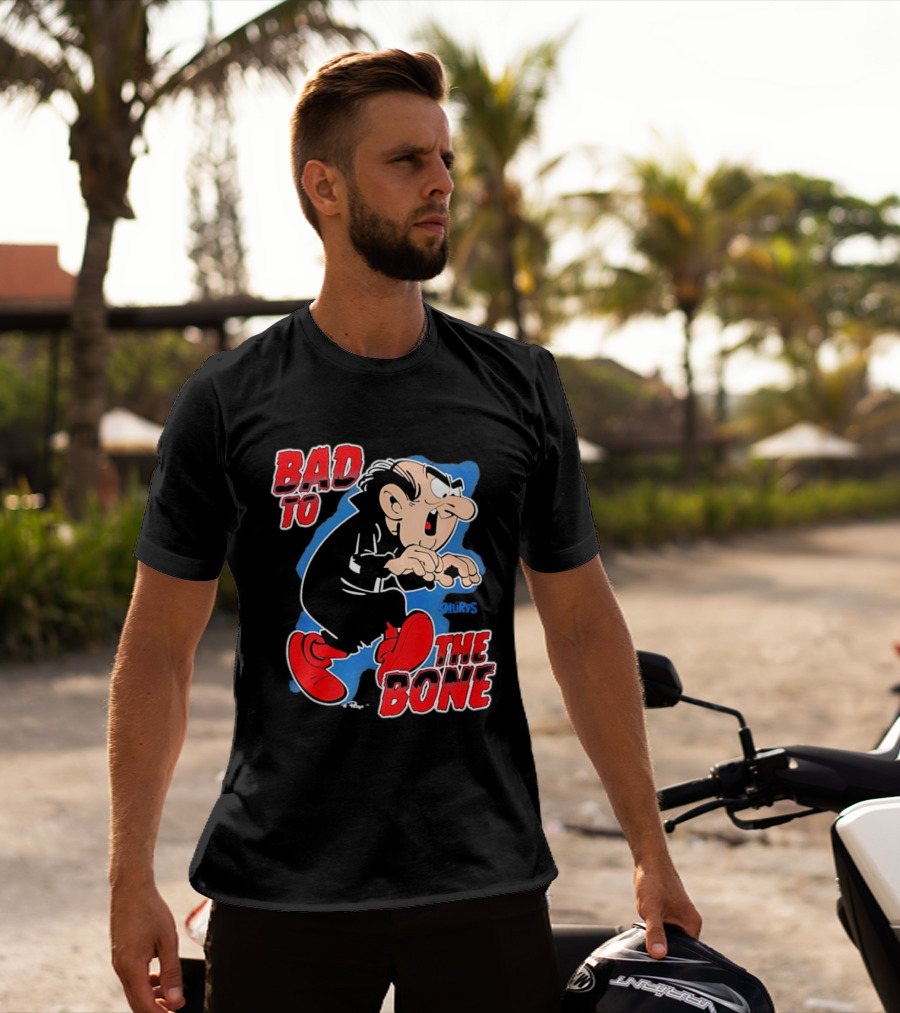 Gargamel Bad To The Bone Smurfs Cartoon Villain T-Shirt
