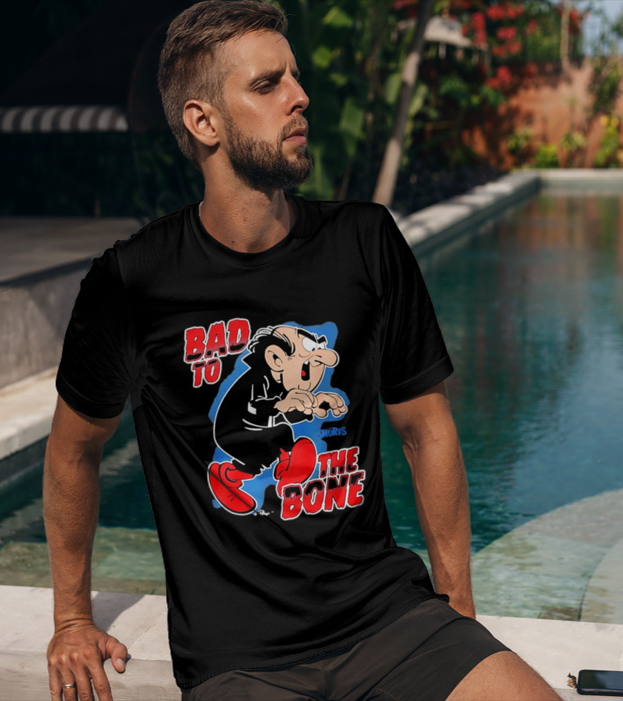 Gargamel Bad To The Bone Smurfs Cartoon Villain T-Shirt