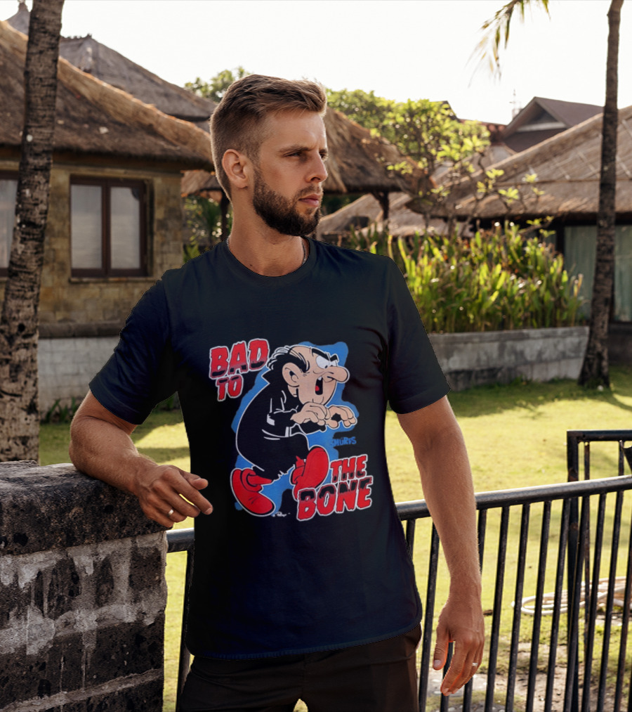 Gargamel Bad To The Bone Smurfs Cartoon Villain T-Shirt