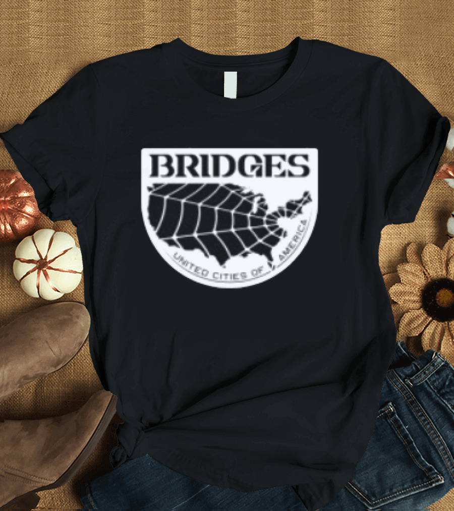 Brain Dead X Death Stranding Bridges United Cities Of America T-Shirt