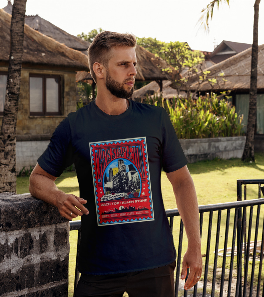 Chris Stapleton Featuring The Honchos Zach Top Allen Stone Toronto Rogers Stadium August 6 2026 T-Shirt
