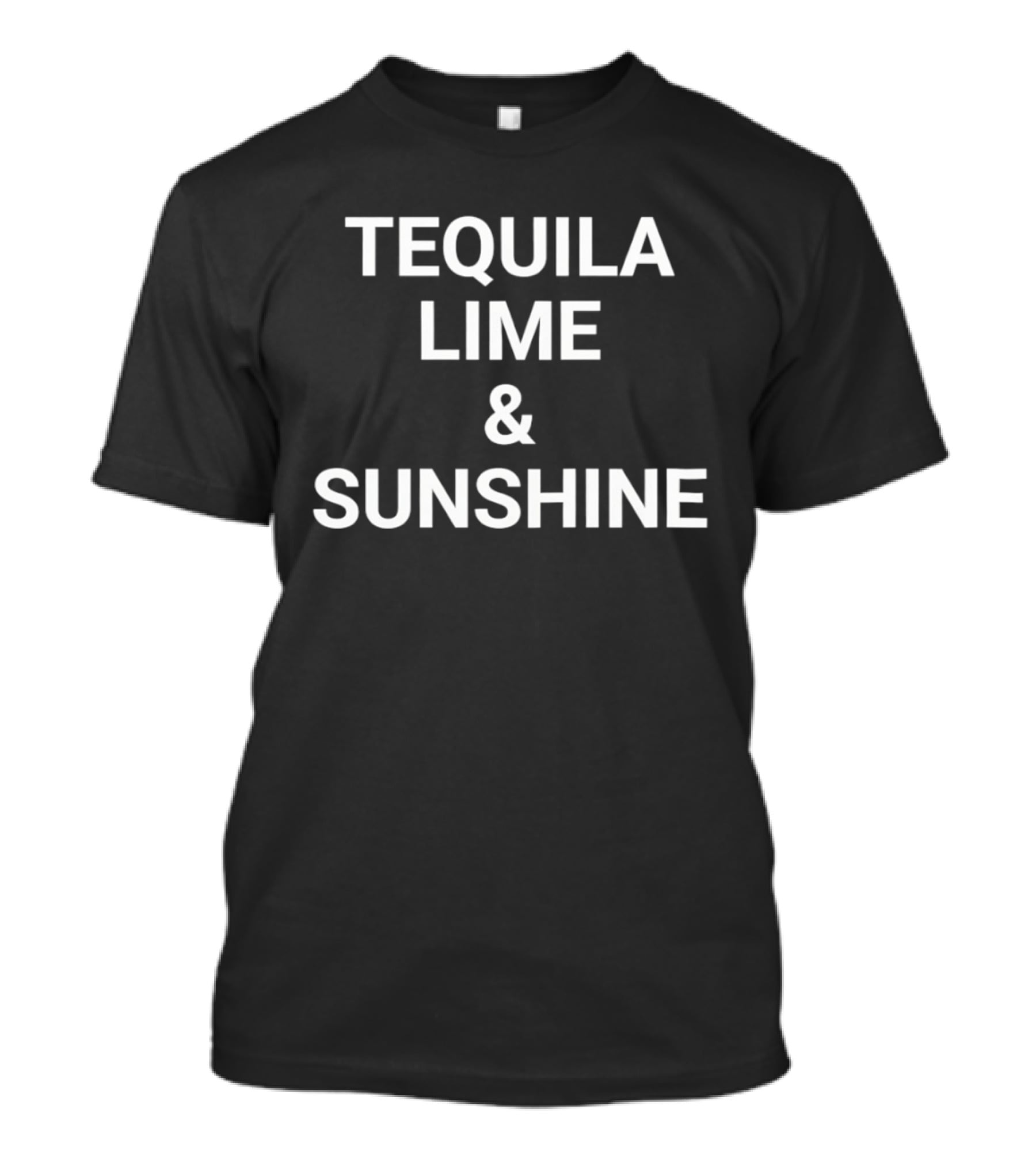Tequila Lime And Sunshine Summer Vibes Cocktail T-Shirt