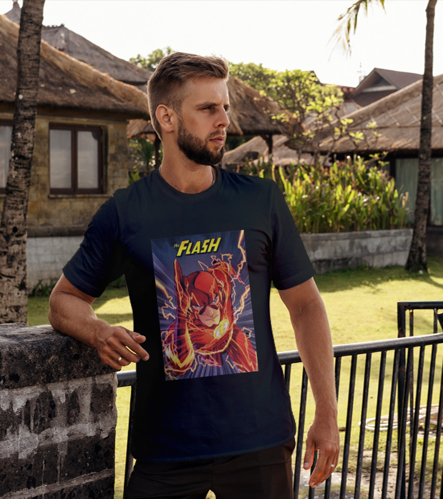 The Flash DC Comics Superhero Lightning Speedburst T-Shirt