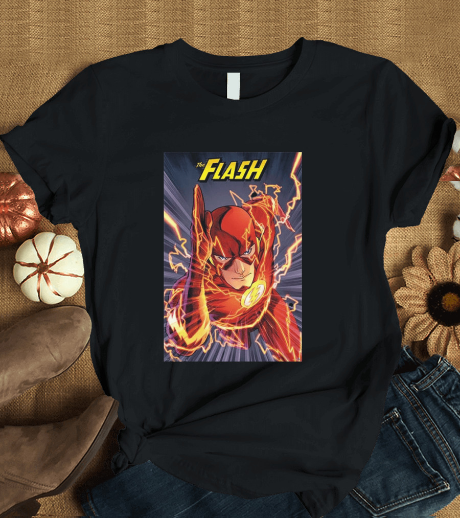 The Flash DC Comics Superhero Lightning Speedburst T-Shirt