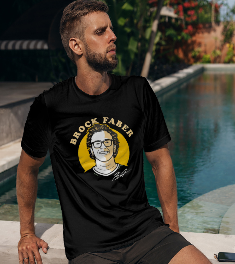 Brock Faber Minnesota Wild Comicstyle T-Shirt
