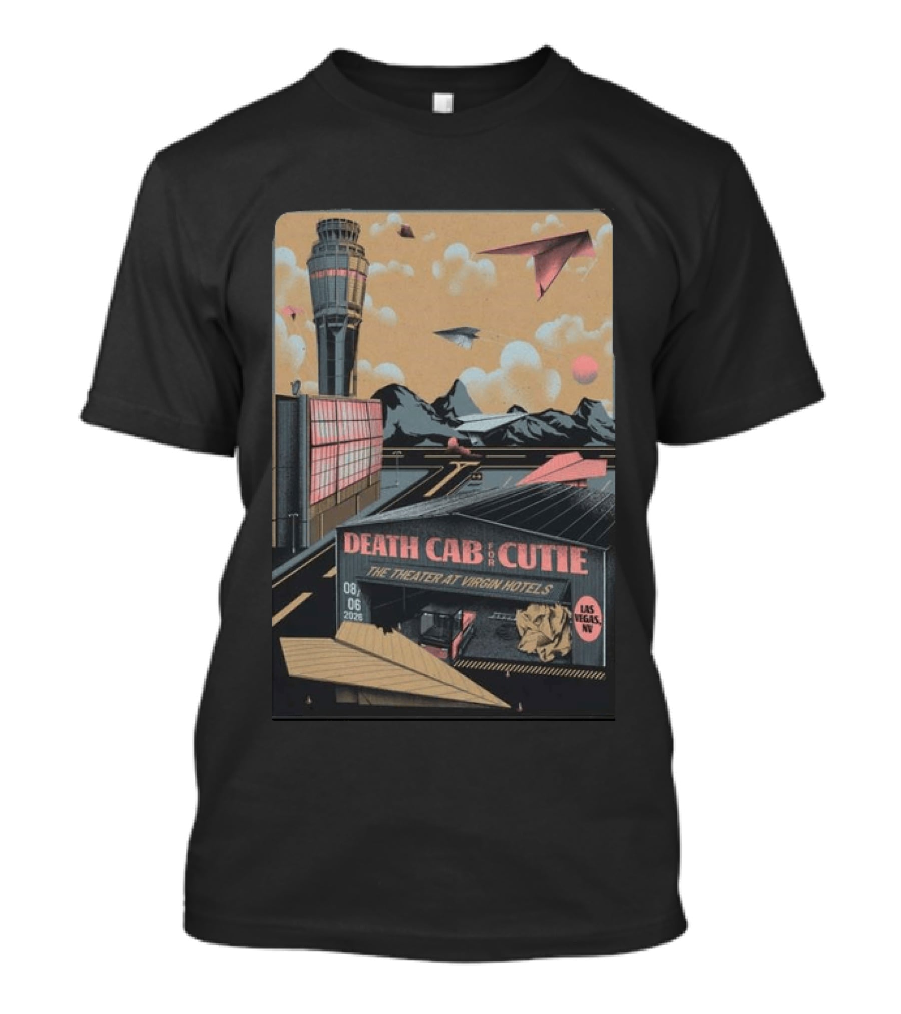 Death Cab For Cutie The Theater At Virgin Hotels Las Vegas NV August 6 2026 T-Shirt