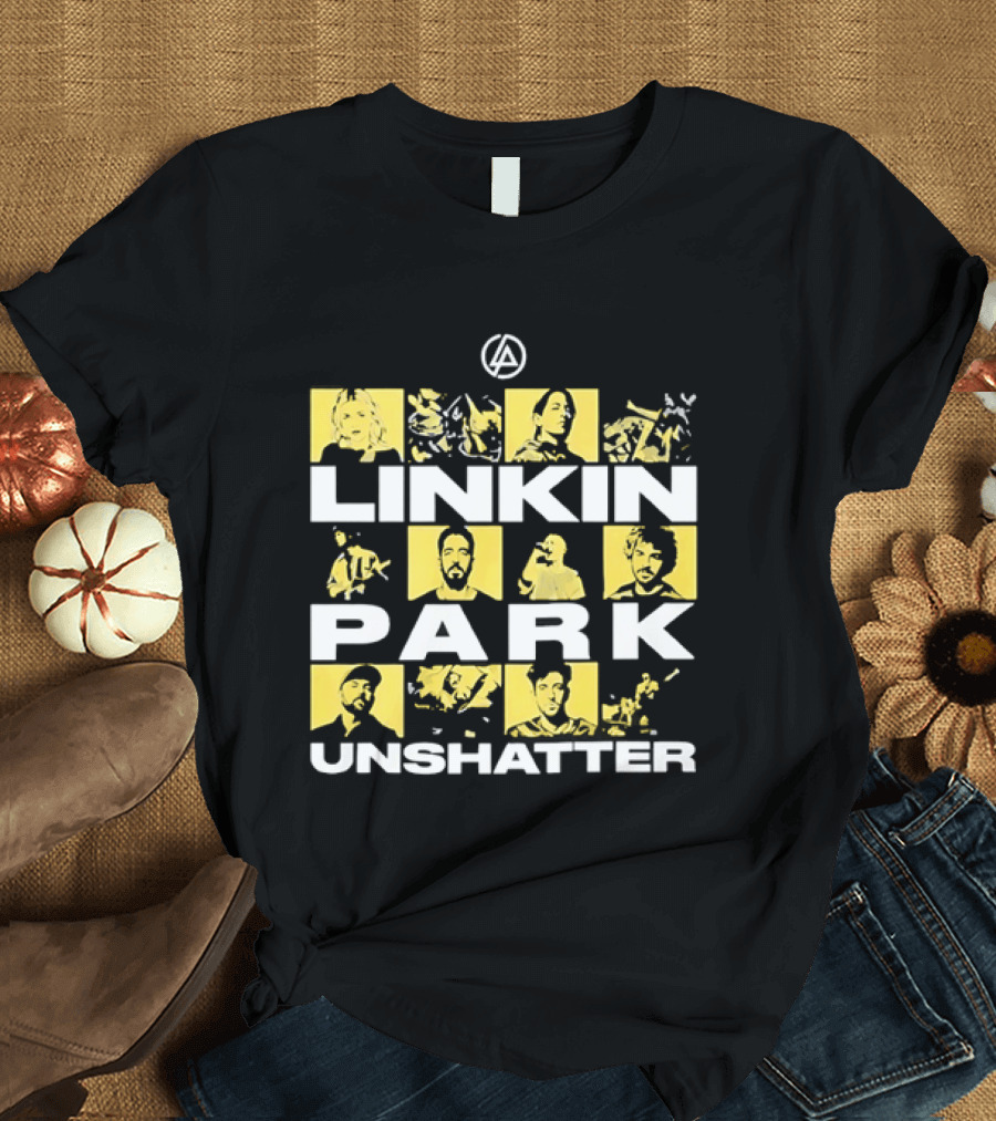 Linkin Park Unshatter Band Members Alternative Rock Compilation T-Shirt