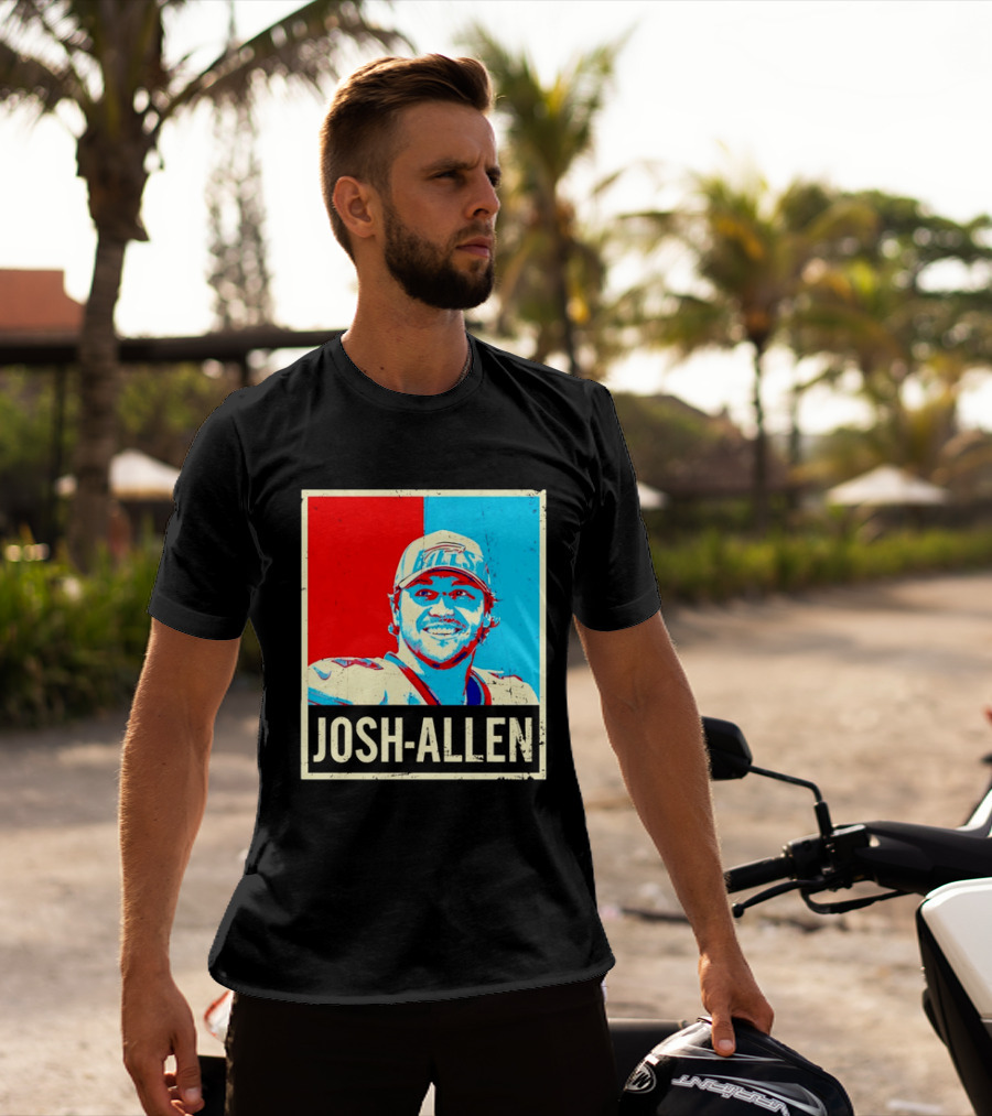 Distressed Josh Allen Buffalo Bills Pop T-Shirt