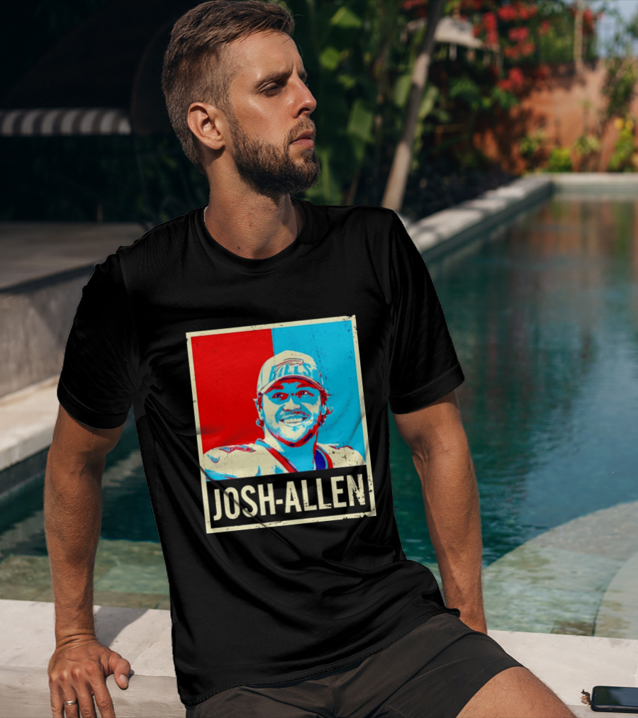 Distressed Josh Allen Buffalo Bills Pop T-Shirt