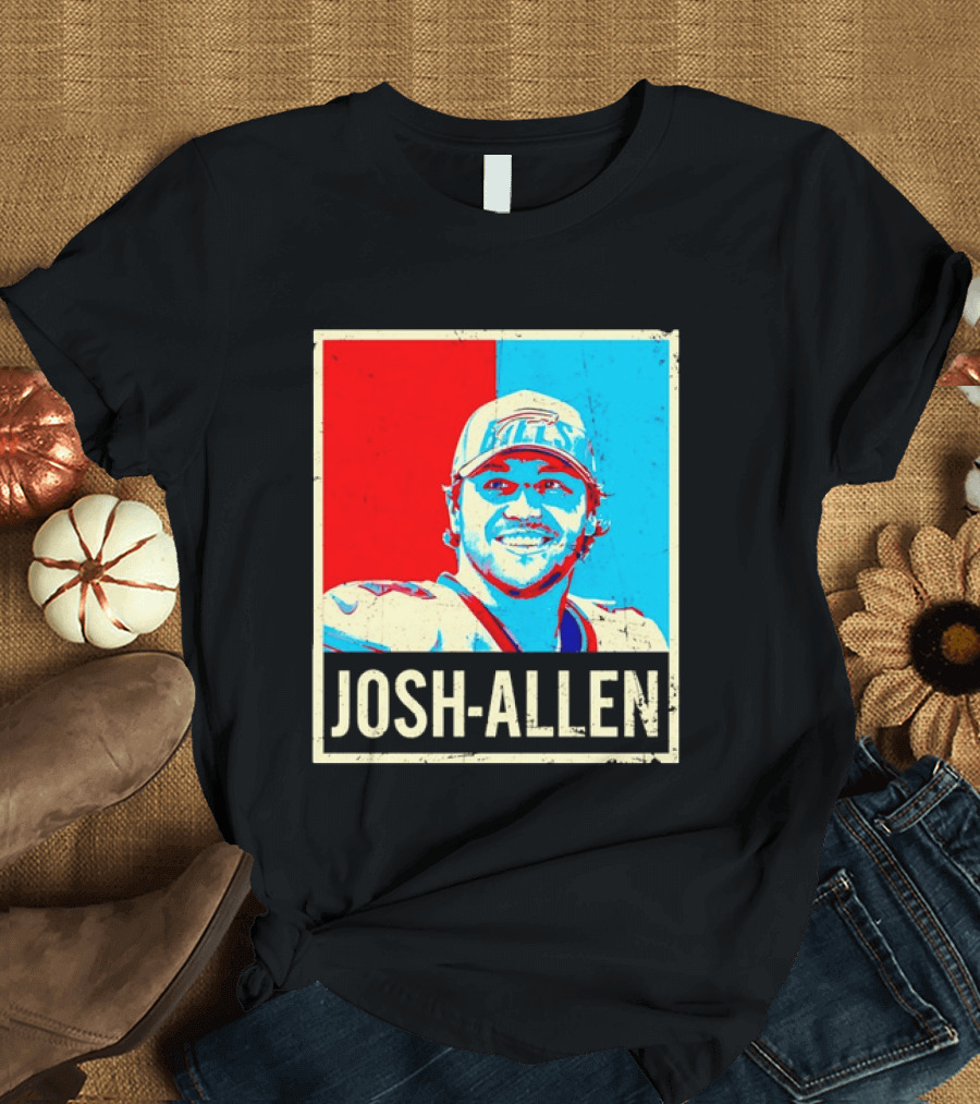Distressed Josh Allen Buffalo Bills Pop T-Shirt