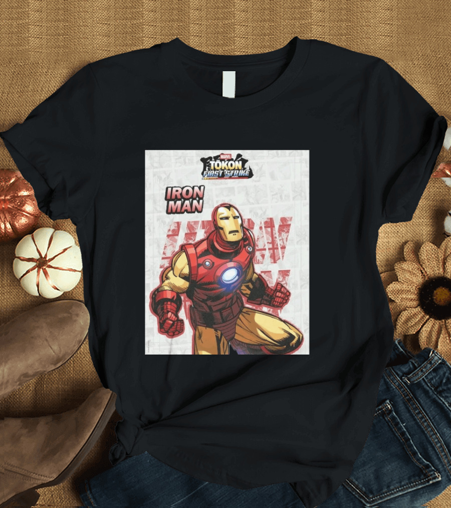 Marvel Tokon First Strike Iron Man Comic T-Shirt