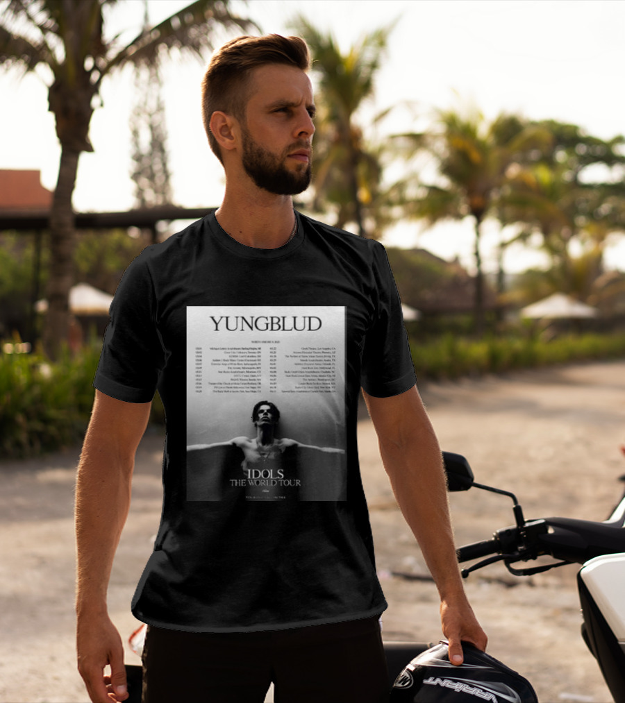 YUNGBLUD Idols The World Tour North America 2026 Schedule Dates Mockup Two Side T-Shirt