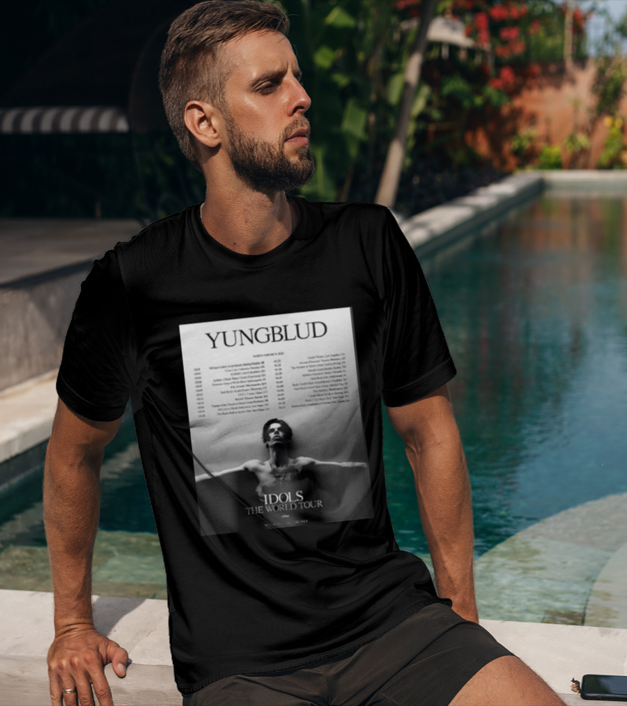 YUNGBLUD Idols The World Tour North America 2026 Schedule Dates Mockup Two Side T-Shirt