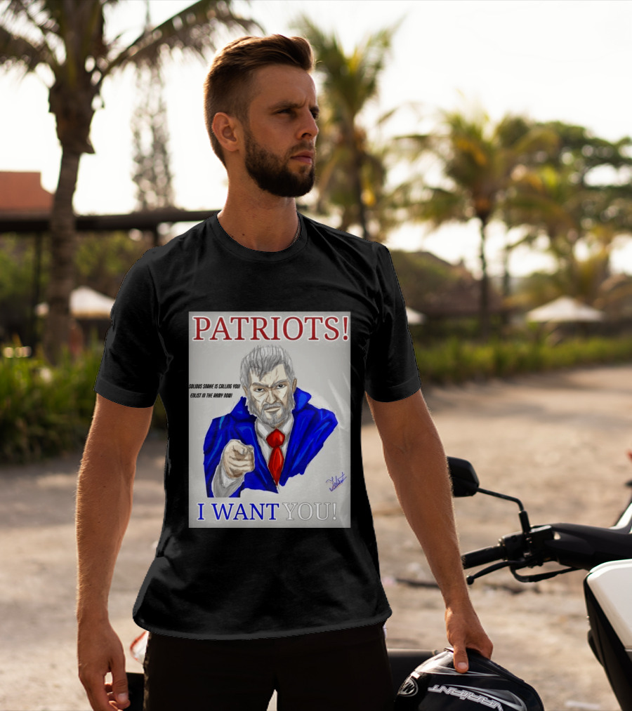 Patriots Solidus Snake Is Calling You Enlist In The Army Now I Want You T-Shirt