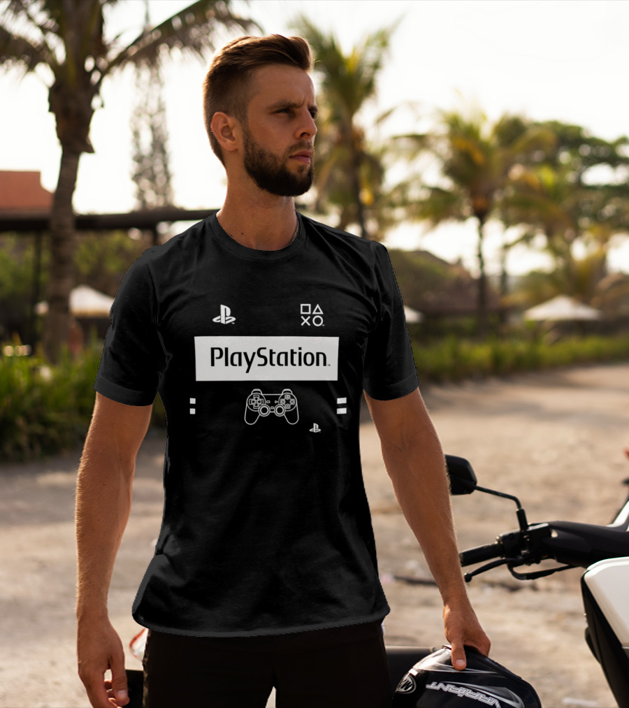 PlayStation Classic Icons Controller Gaming T-Shirt